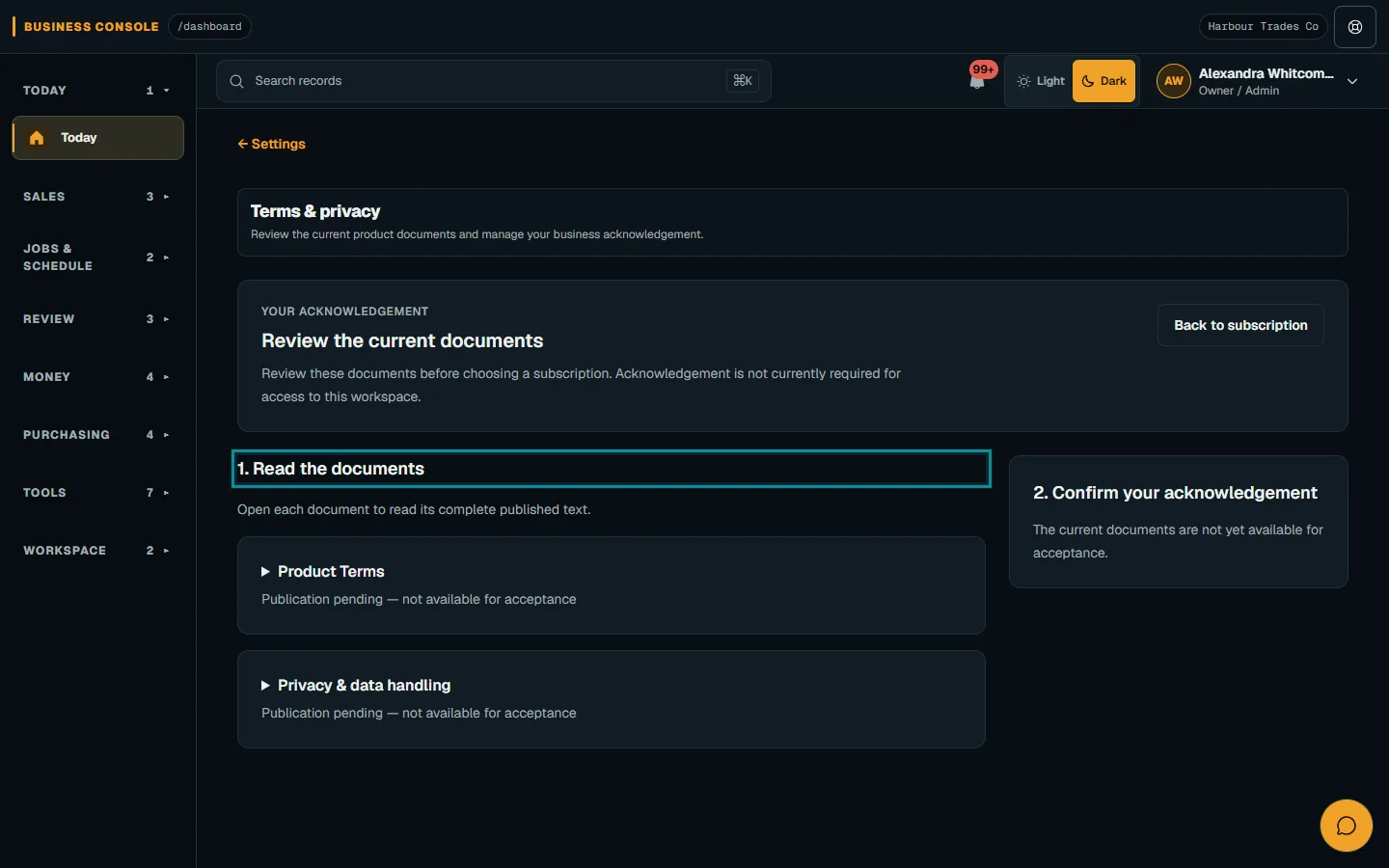 Review updated product documents: Read a requested update on desktop