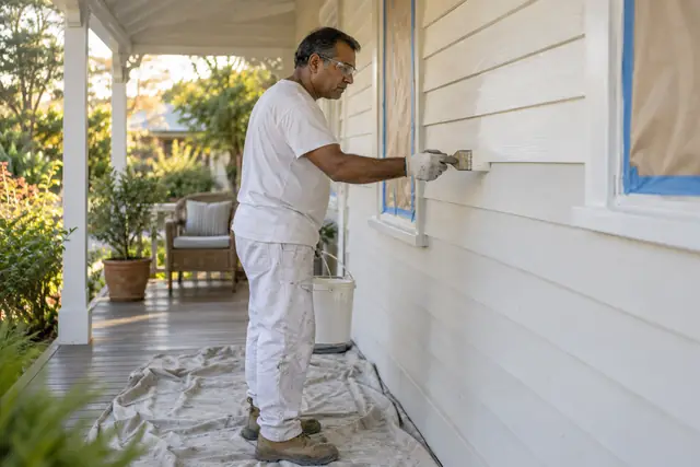 Painting & decorating: three-bedroom interior repaint in progress