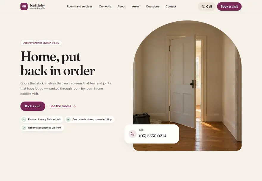Mulberry on Haven, a Haven design for Handyman & home repairs